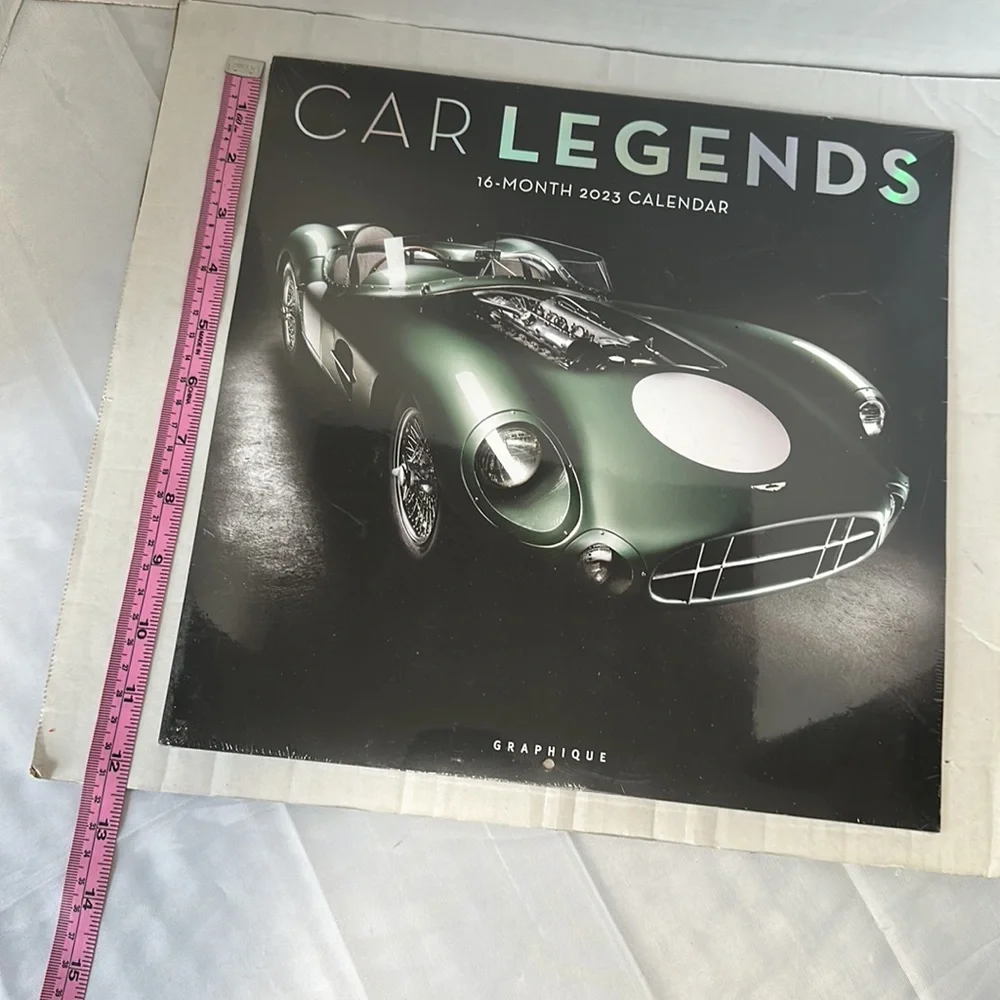 Car Legends 16 Month 2023 Calendar Sealed